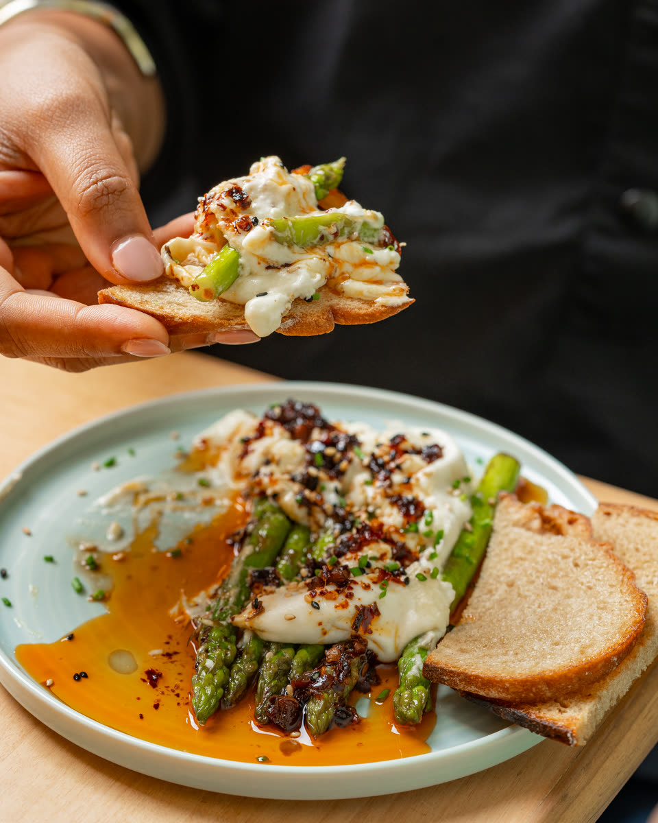 Two hands, one plate